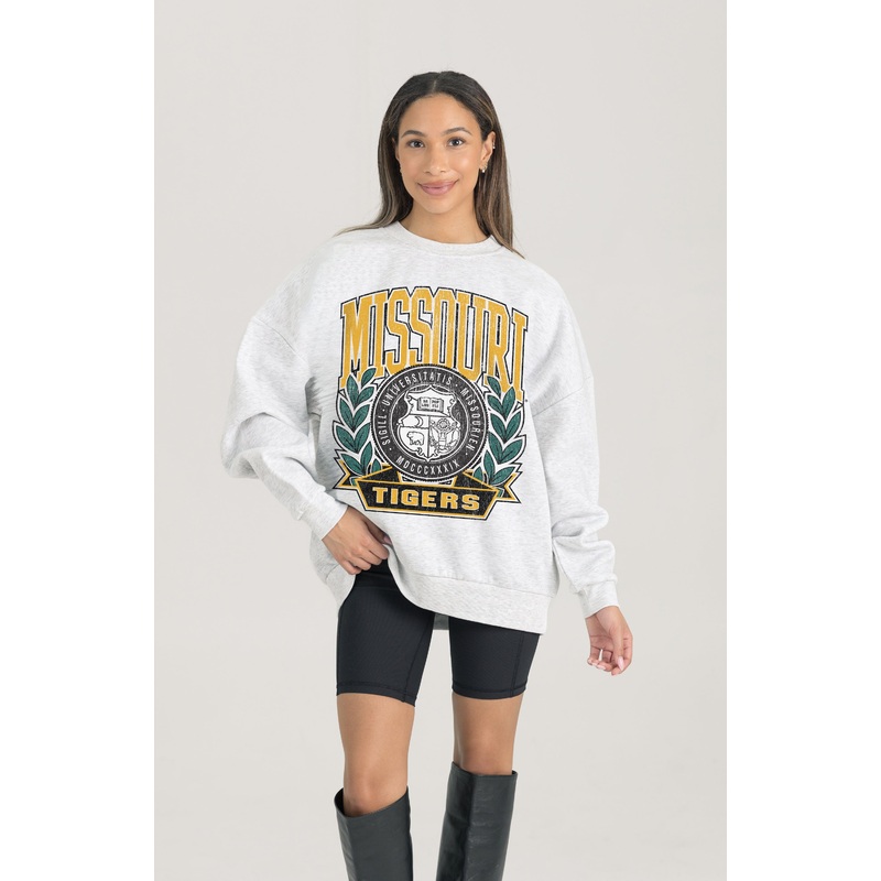 MISSOURI TIGERS Heritage Fleece Crewneck Pullover