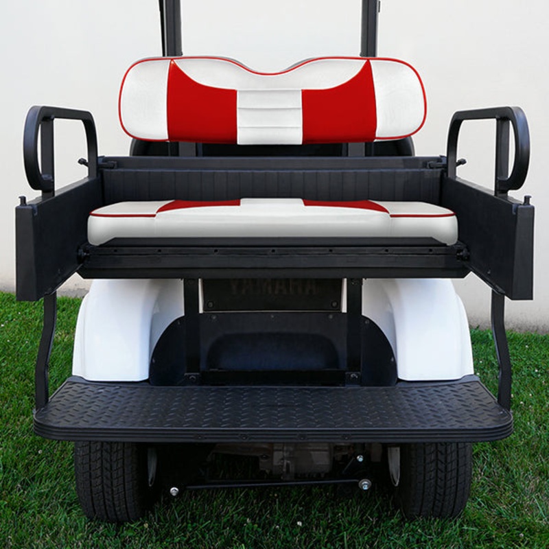 RHOX Rhino Seat Box Kit, Rally White/Red, Yamaha Drive PN# SEAT-951WR-R