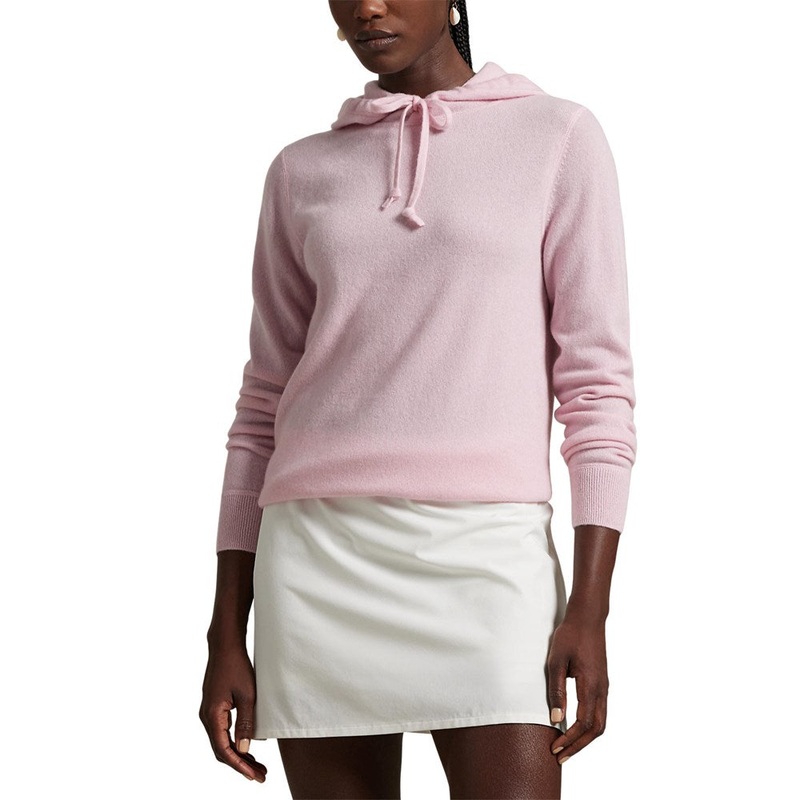 RLX Ralph Lauren Women’s Cashmere Hoodie – Garden Pink
