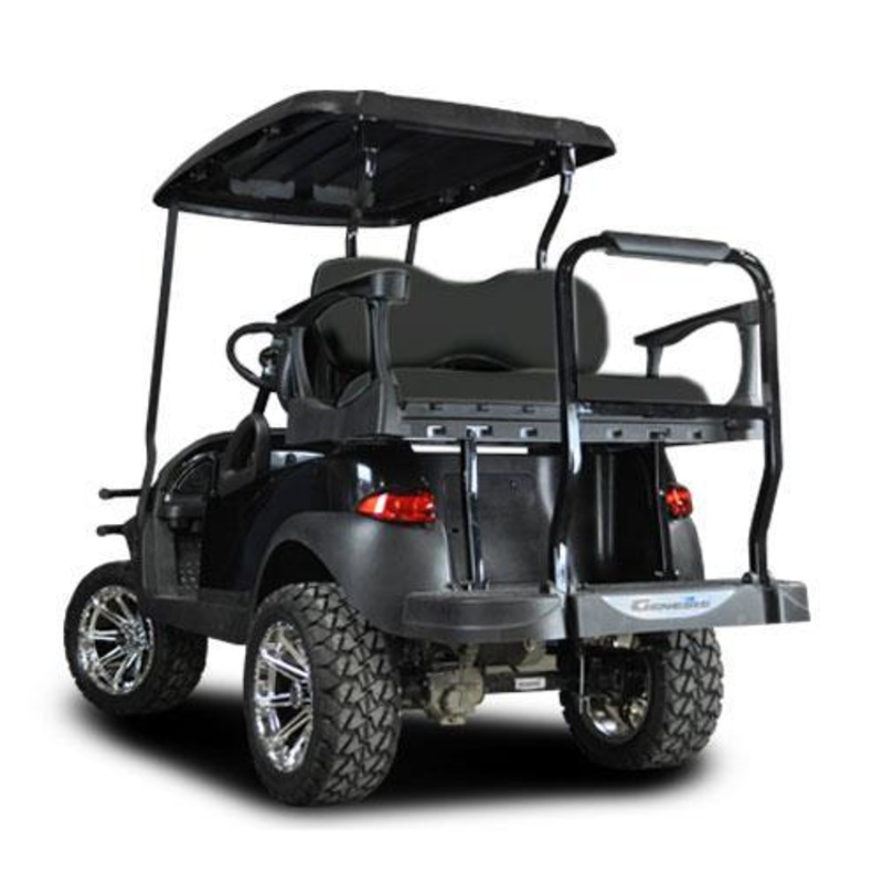 Club Car Precedent MadJax Genesis 300 Rear Seat with Deluxe Black Seat Cushions (Years 2004-Up) PN# 01-041-202D