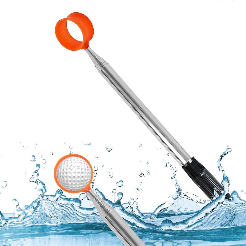 Golf Ball Grabber Telescopic 12-Foot Stainless Steel Retriever Tool For Water And Bushes