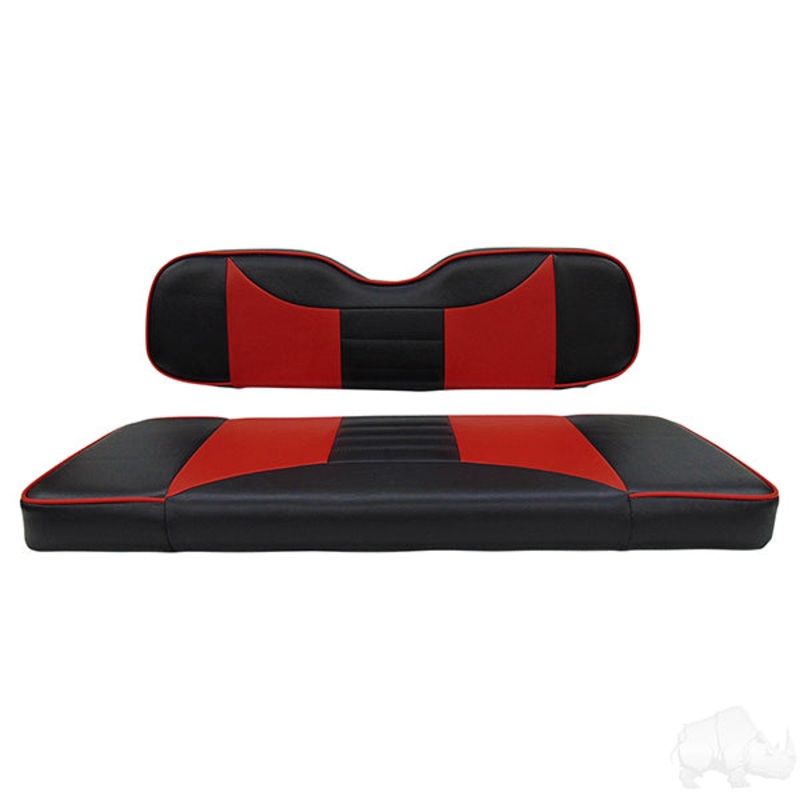 RHOX Rhino Cushion Set, Rally Black/Red PN# SEAT-001BR-R