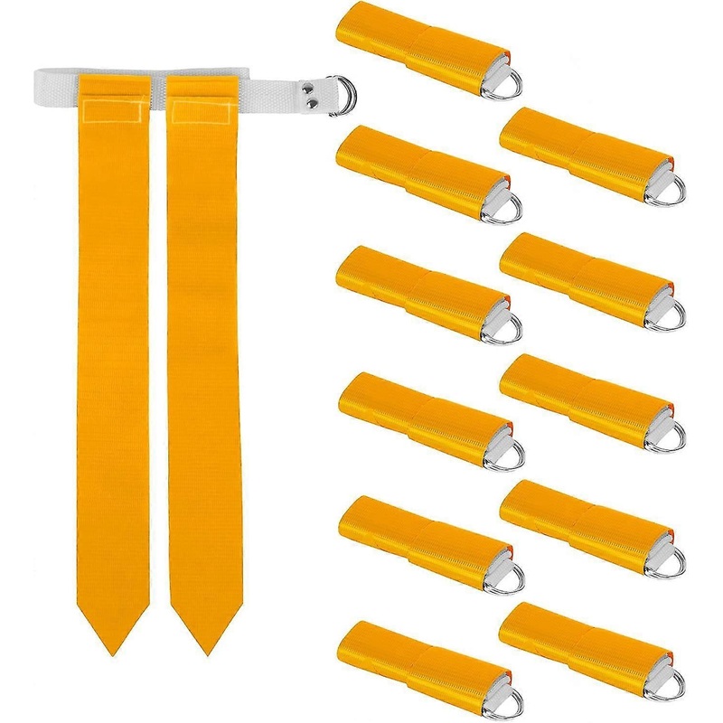 12-pack Flag Football Team Set – 12 Belts With 24 Flags, Accessories For Flag & Touch Games, Practices, & Training