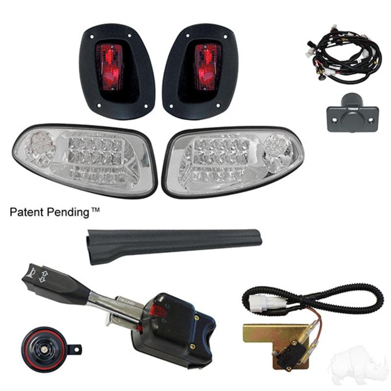 Build Your Own LED Clear Lens Factory Light Kit, E-Z-Go RXV 08-15 (Standard, Electric) PN# LGT-610LCT2B7