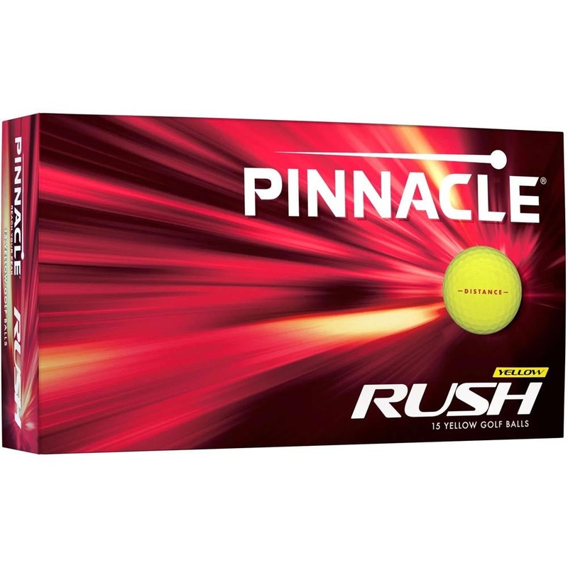 Pinnacle Rush Golf Balls – Yellow – 15 Pack
