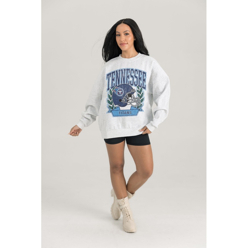 TENNESSEE TITANS Heritage Fleece Crewneck Pullover