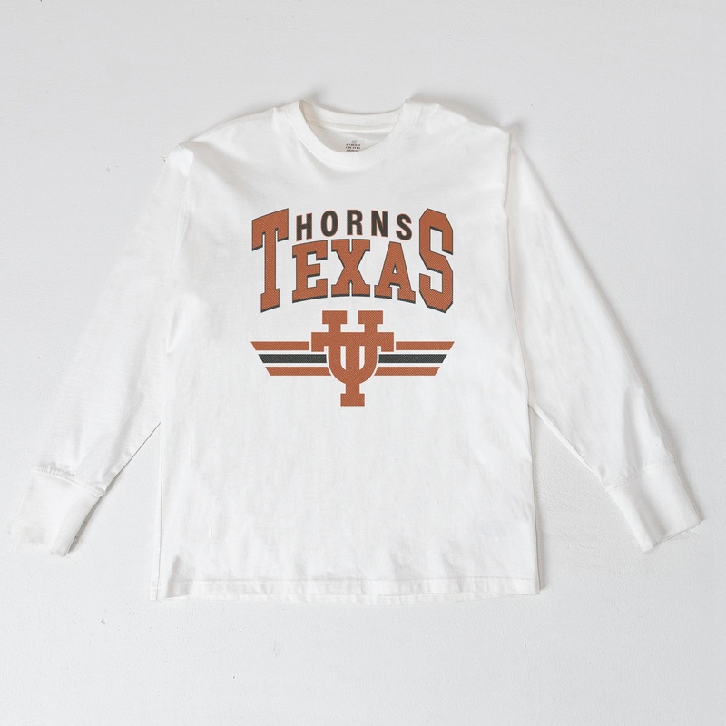 TEXAS LONGHORNS SWIFT STRIKE ESSENTIAL RELAXED FIT LONG SLEEVE TEE