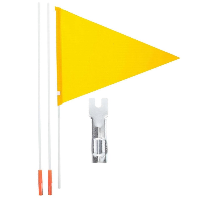 1 set of Bicycle Safety Flag Bike Safety Triangular Flag Waterproof Safety Flag