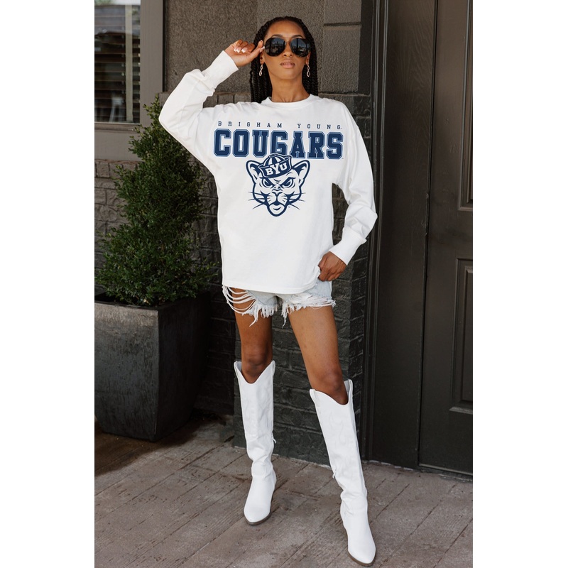 BYU COUGARS Big Goals Oversized Pullover