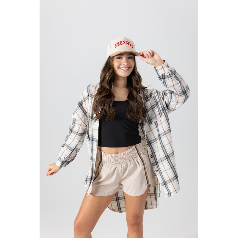UPSIDE DOWN GAMEDAY RETRO CORDED HAT IN TAN