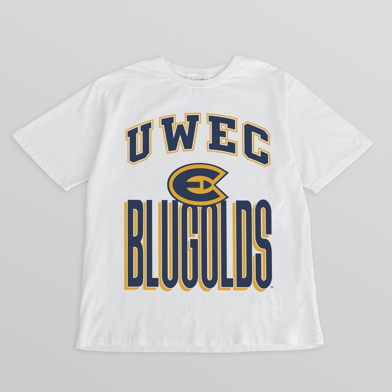 WISCONSIN-EAU CLAIRE BLUGOLDS FIERCE FOCUS WASHED RELAXED FIT TEE