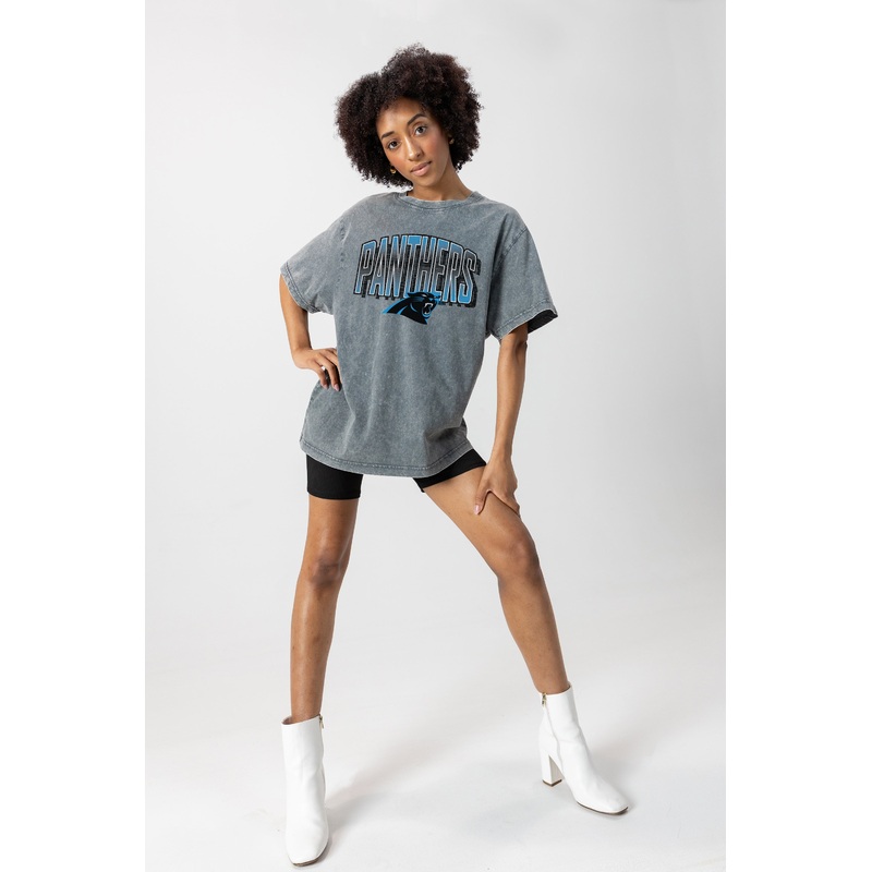 CAROLINA PANTHERS Peak Performance Oversized Crewneck Tee