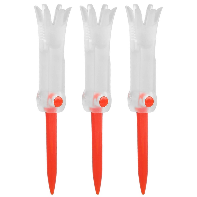Foldable Training Golf Tee Anti Flying Rotatable Practice Accessories Ball Studs for GolfRed