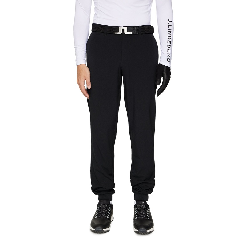 J.Lindeberg Cuff Jogger Golf Pants – Black