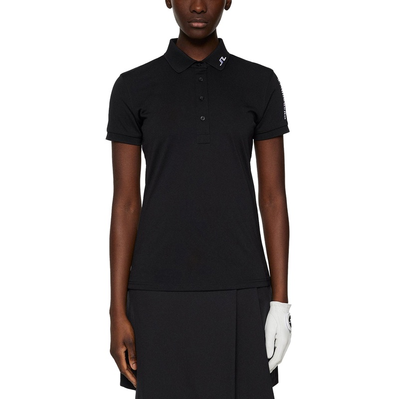 J.Lindeberg Women’s Tour Tech Golf Polo Shirt – Black