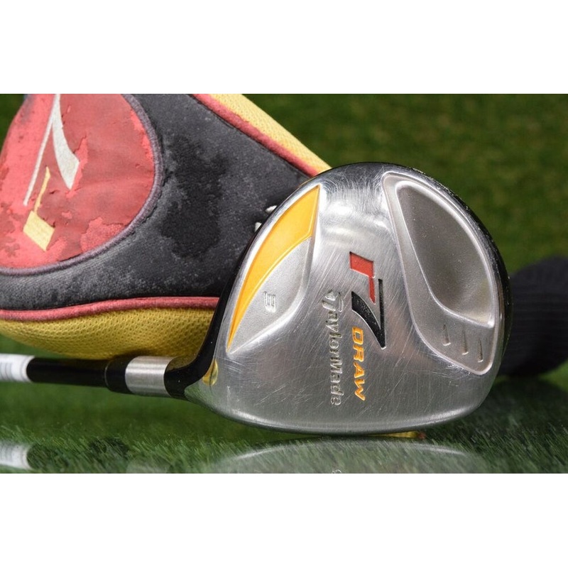 TAYLORMADE R7 DRAW 3 WOOD W/ REAX REGULAR FLEX GRAPHITE SHAFT & HEADCOVER