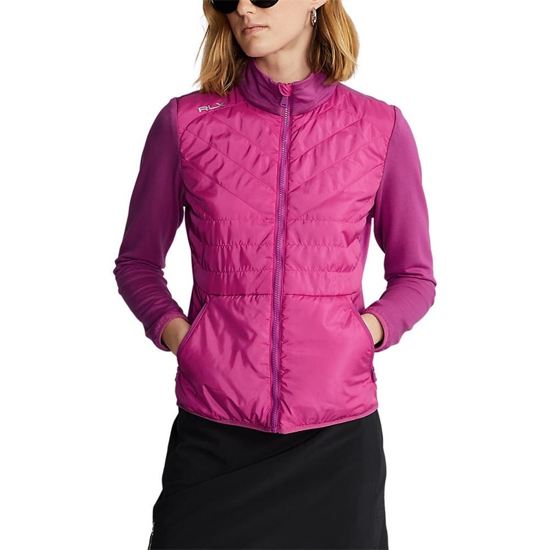RLX Ralph Lauren Women’s Cool Wool Hybrid Jacket -Vivid Pink