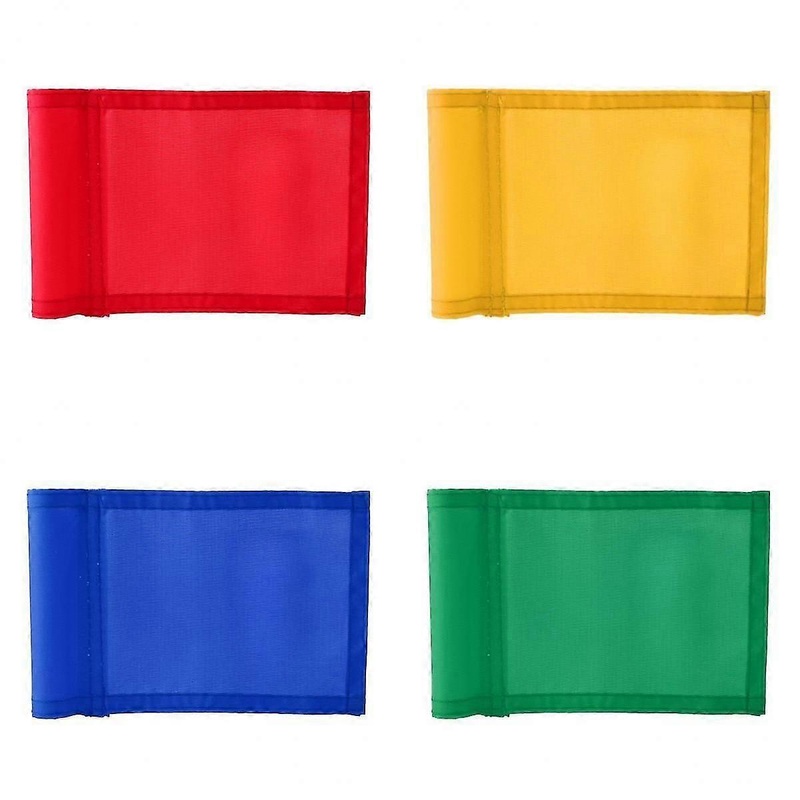 4 Pieces 7×5 Nylon Training Golf Putting Practice Green Flag Backyard