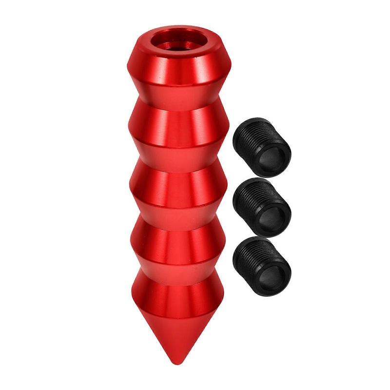 Aluminum Alloy Car Gear Lever Knob Bamboo Joint Cone Shape Sleek Design Automotive 1 Set