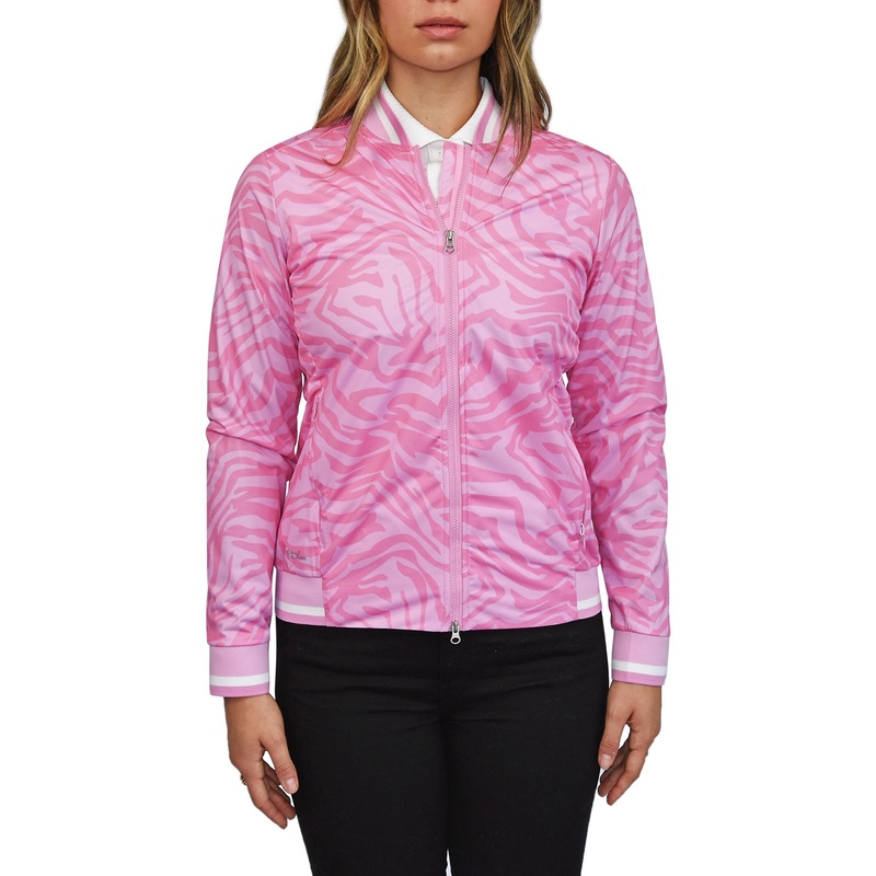 Cross Women’s Storm Golf Jacket – Pink Zebra