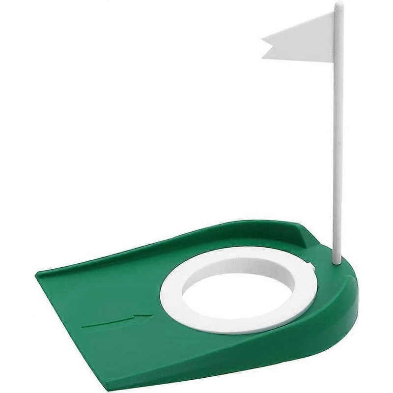 Golf Putting Cup Set – Plastic Golf Hole Cups with Adjustable Bands for Practice, Green Color, Durable Design