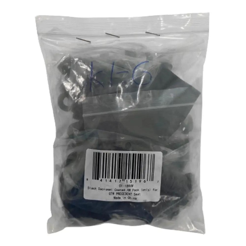 GTW Precedent, Tempo, Onward Rear Seat Kit Black Dacromet Coated Hardware Pack PN# 01-189HW