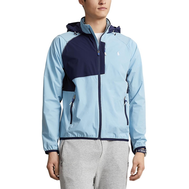 Polo Performance Ralph Lauren Packable Water-Repellent Hooded Golf Jacket – Powder Blue