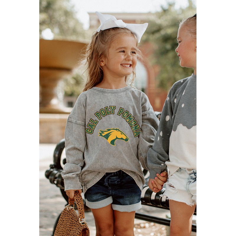 CAL POLY POMONA BRONCOS Kid’s Faded-Wash Pullover