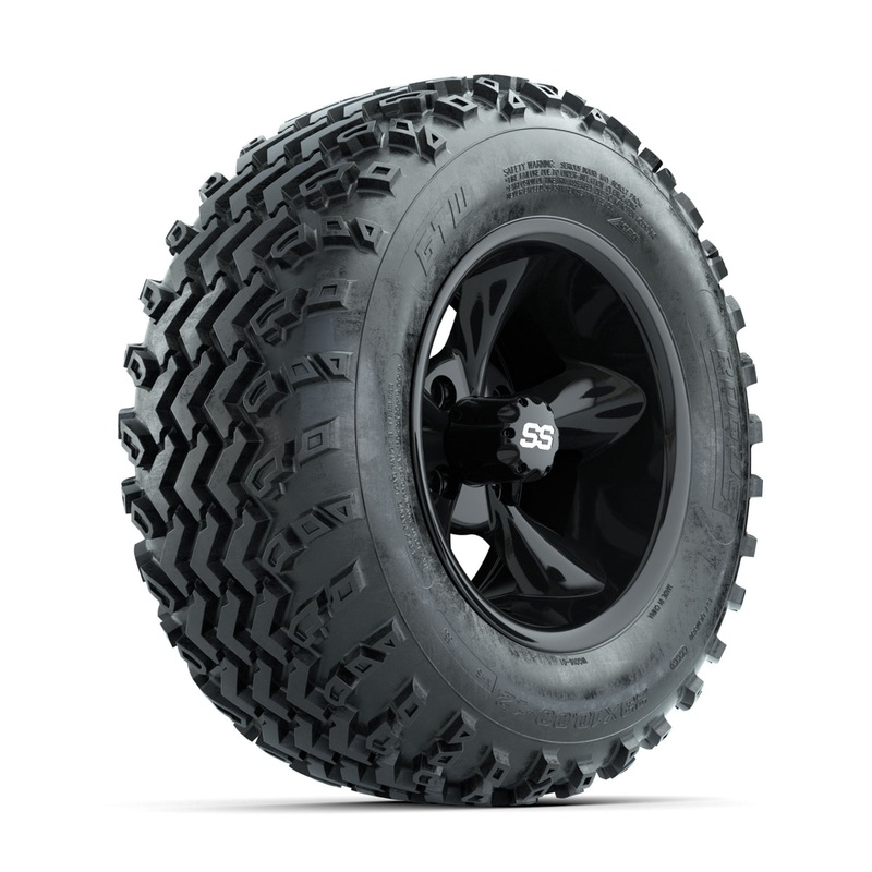 GTW Godfather Black 12 in Wheels with 23×10.00-12 Rogue All Terrain Tires  Full Set