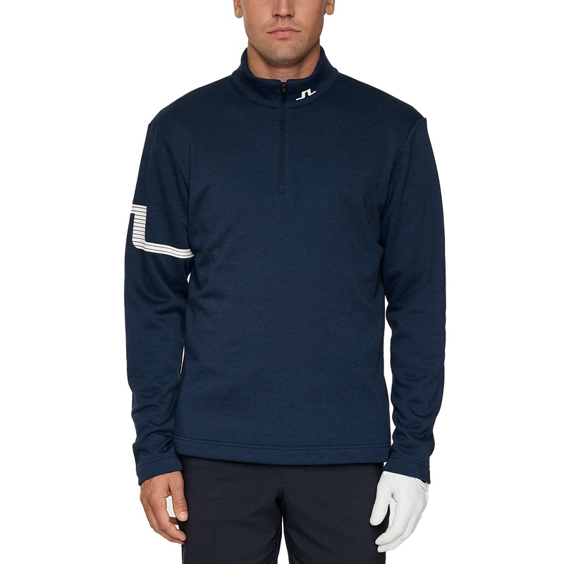 J.Lindeberg Heath Strike Golf Mid-Layer – Navy Melange