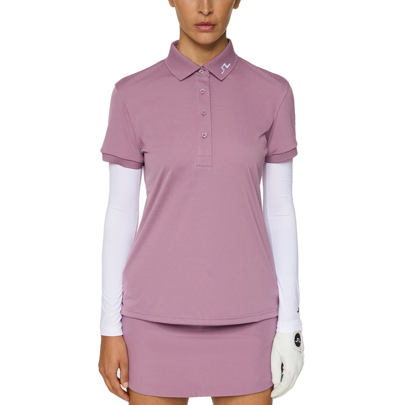 J.Lindeberg Women’s Tour Tech Golf Polo Shirt – Very Grape