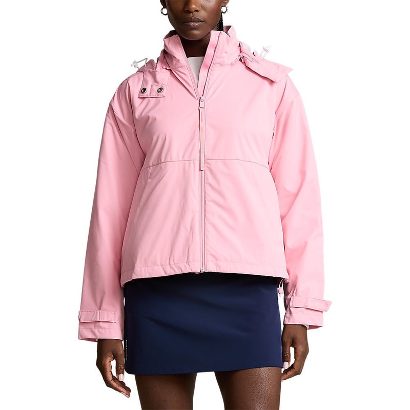 RLX Ralph Lauren Women’s Water Repellent Hooded Jacket – Course Pink