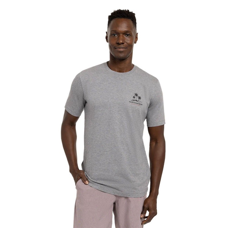 Travis Mathew Sit and Go Tee|Heather Grey|Small|Medium|Large|X-Large|XX-Large|XXX-Large