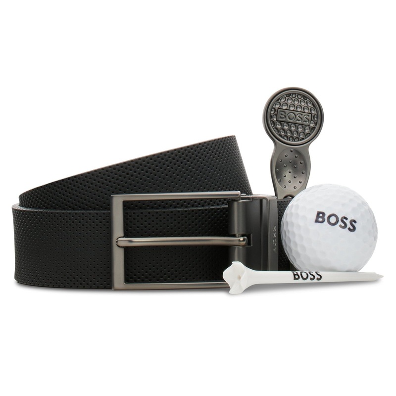 BOSS Golf Ball Gift Box Belt – Black