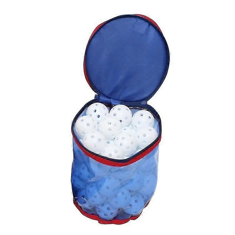 Large Barrel Bag Transparent Golf Ball Holder Golf Pouch Storage Containerps:balls Not Include, 1pcs, Blue)
