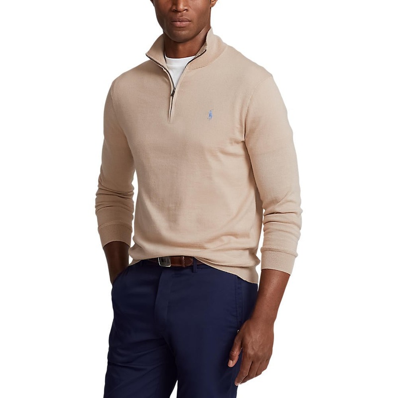 Polo Performance Ralph Lauren 1/4 Zip Coolmax Knit – Basic Sand