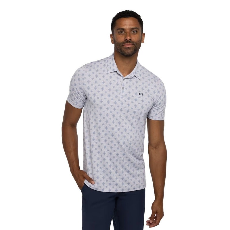 Travis Mathew Atole Golf Polo|Heather Light Grey|Small|Medium|Large|X-Large|XX-Large|XXX-Large