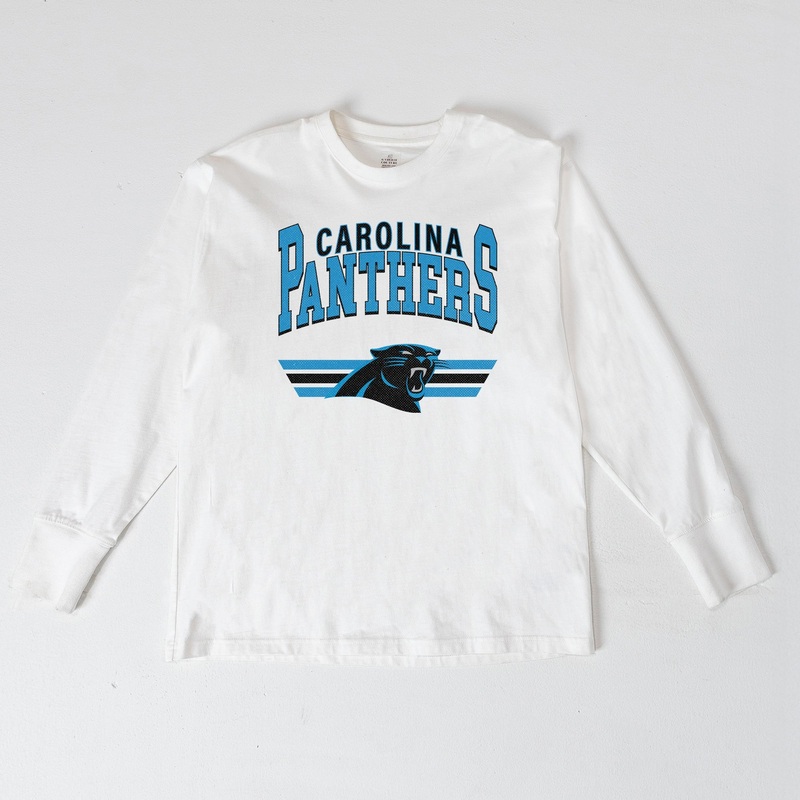 CAROLINA PANTHERS SWIFT STRIKE ESSENTIAL RELAXED FIT LONG SLEEVE TEE