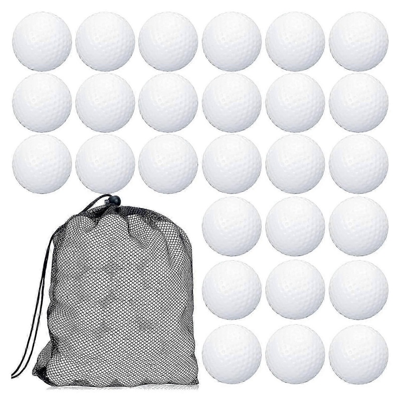 100 Pack Lightweight Practice Golf Balls with Mesh Storage Bag for Training & Outdoor Use
