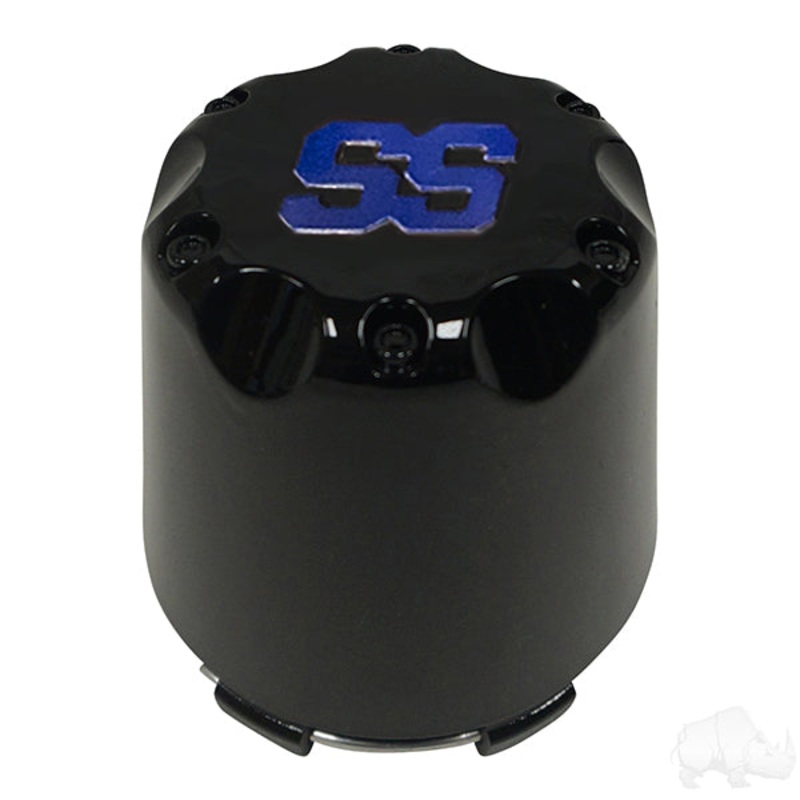 Center Cap, Black with Blue SS PN# TIR-SS002-BBL