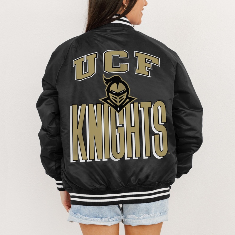 CENTRAL FLORIDA KNIGHTS FIERCE FOCUS SPORT STRIPE VARSITY JACKET