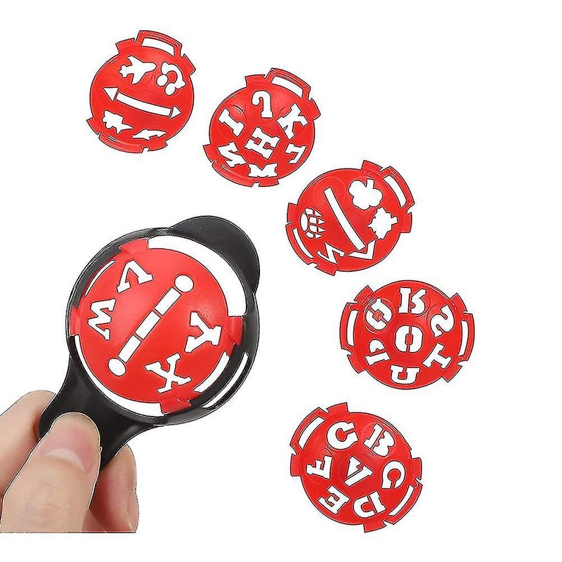 Golf Ball Marker,color Line Markers Pens, Triple Track Plastic Golf Ball Marking Alignment Tool Kit (tangling)