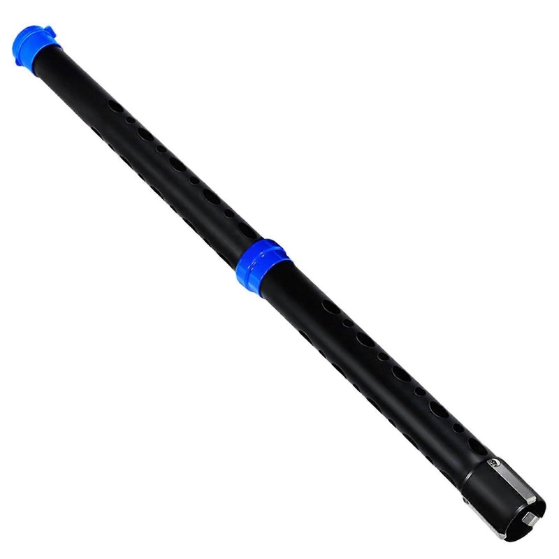 Golf Ball Retriever, Aluminum Alloy, Upper Tube, Golf Balls, Gripper, Golf Balls, Collector, Pickup Tool Black/Blue