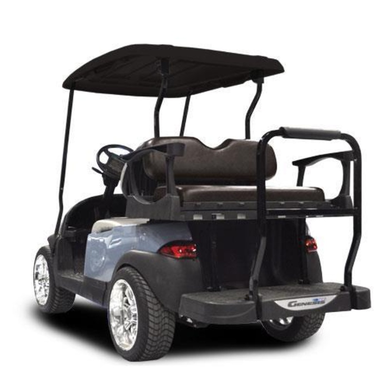 MadJax Genesis 300 with Standard Black Aluminum Rear Flip Seat – Club Car DS PN# 01-042-202S