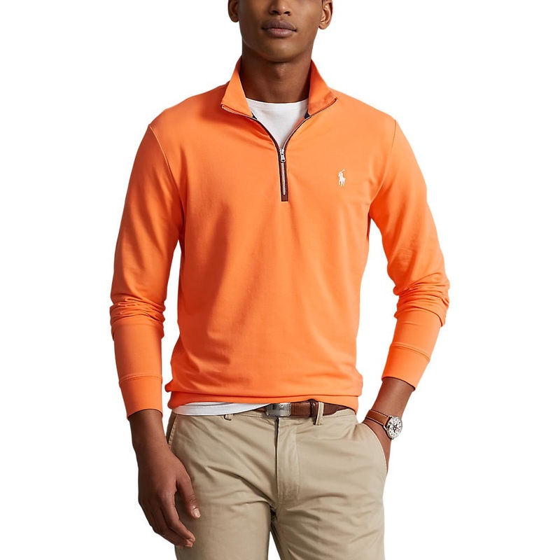 Polo Performance Ralph Lauren Fine Gauge Terry Half Zip – Classic Peach