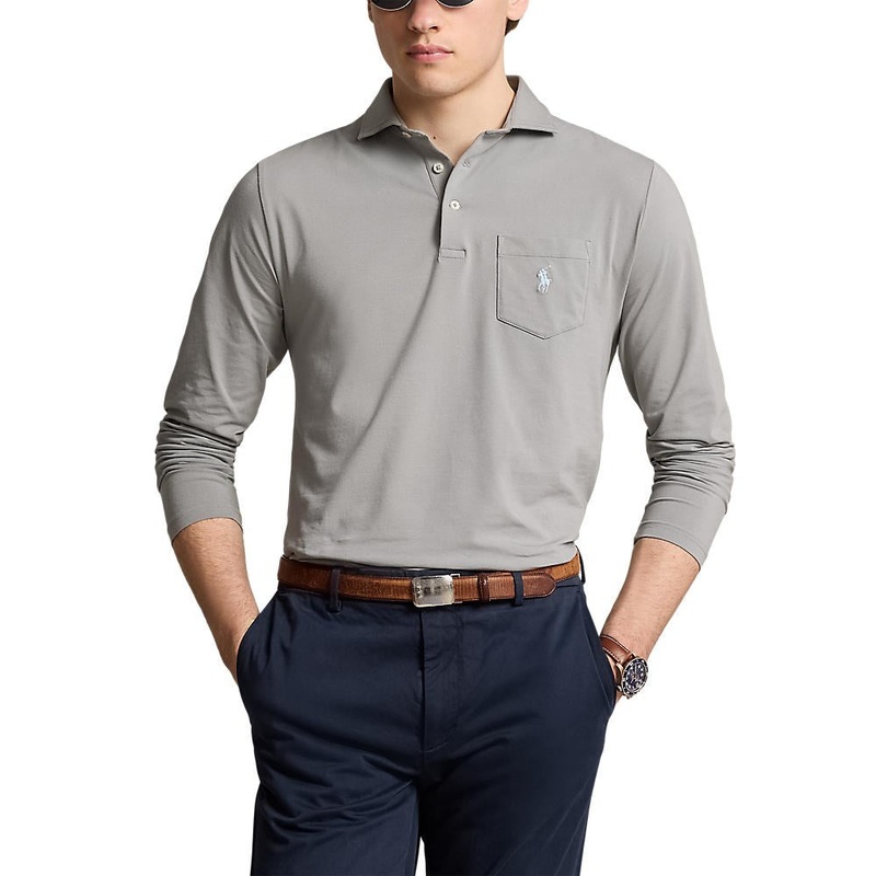 Polo Performance Ralph Lauren Stretch Lisle Golf Shirt – Peak Grey