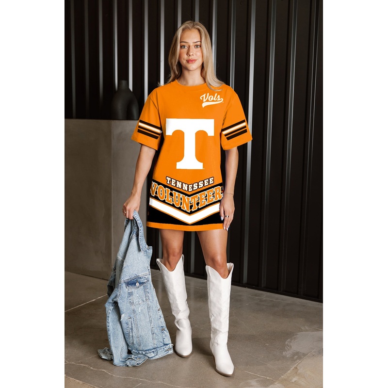 TENNESSEE VOLUNTEERS PERFECT SCORE RETRO T-SHIRT DRESS