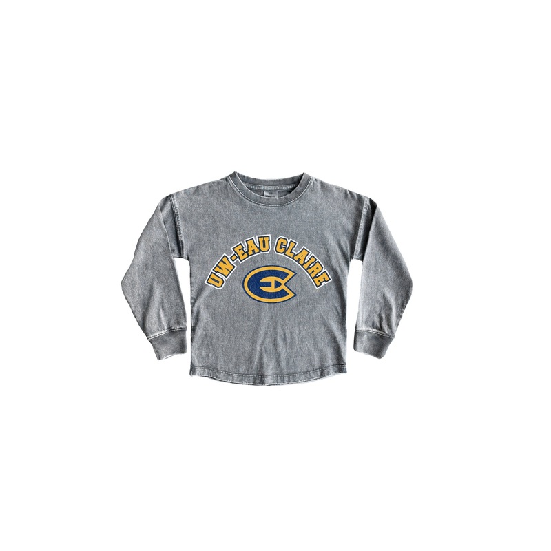 WISCONSIN-EAU CLAIRE BLUGOLDS Kid’s Faded-Wash Pullover