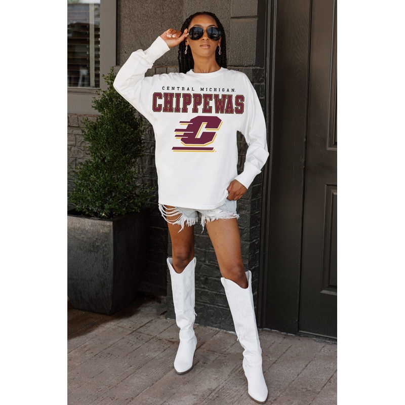 CENTRAL MICHIGAN CHIPPEWAS Big Goals Oversized Pullover