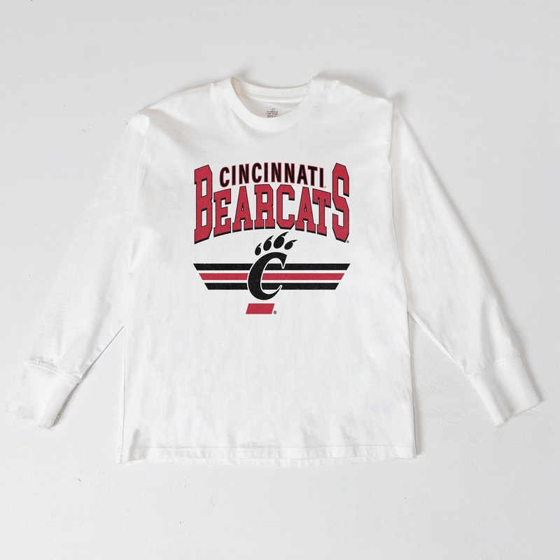 CINCINNATI BEARCATS SWIFT STRIKE ESSENTIAL RELAXED FIT LONG SLEEVE TEE